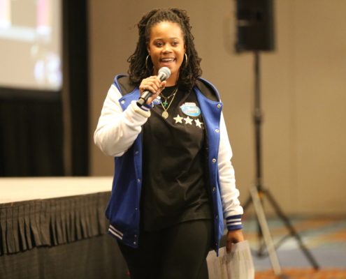 Regional Youth Advisory Committee leader speaking at Teen Summit 2026