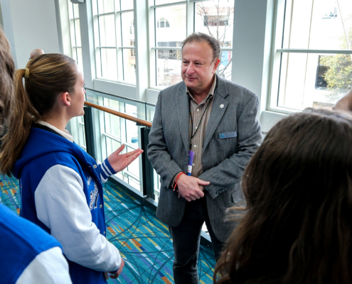 Students with leadership at Teen Summit 2026